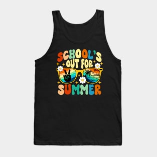 Last Day Of School's Out For Summer Vacation Teachers Kids Tank Top